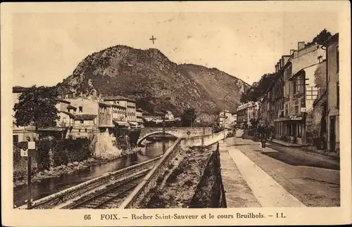 Ak Foix Ariège, Rocher Saint-Sauveur, Le Cours Bruilhols