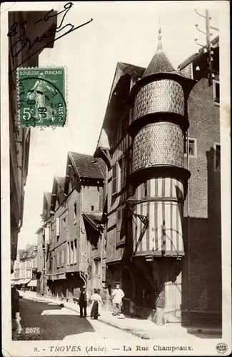 Ak Troyes-Aube, Rue Champeaux