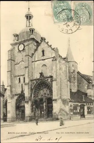 Ak Arcis-sur-Aube, historische Kirche