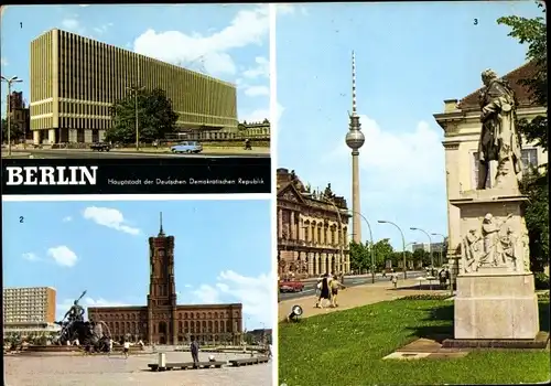 Ak Berlin Mitte, Ministerium für Auswärtige Angelegenheiten, Rathaus, Unter den Linden