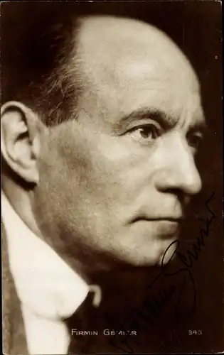 Ak Schauspieler Firmin Gémier, Portrait, Autogramm