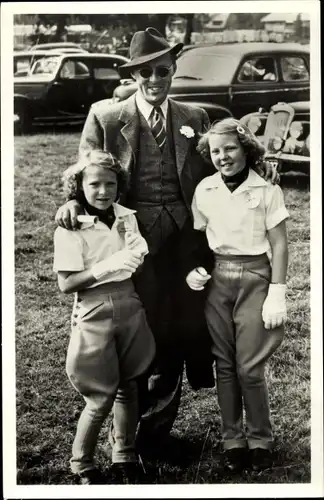 Ak Prinz Bernhard, Prinzessinnen Beatrix und Irene, Groenendaal 1949