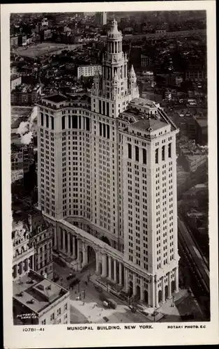 Ak New York City USA, städtisches Gebäude