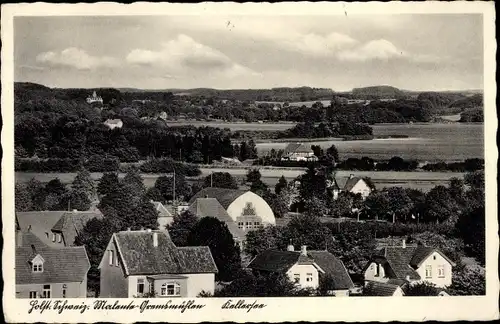 Ak Gremsmühlen Malente in Ostholstein, Blick über den Ort, Kellersee