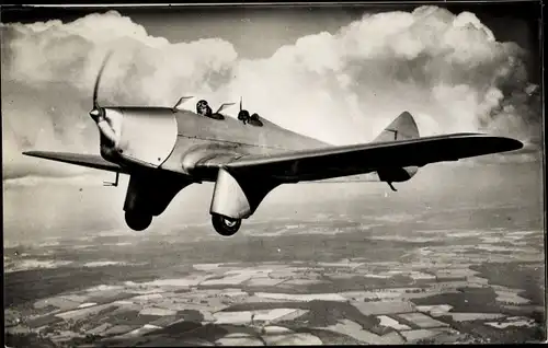 Ak Britisches Militärflugzeug, Miles Magister, Schulflugzeug, Royal Air Force