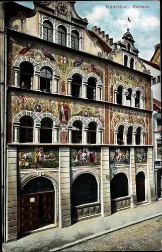 Ak Konstanz am Bodensee, Rathaus