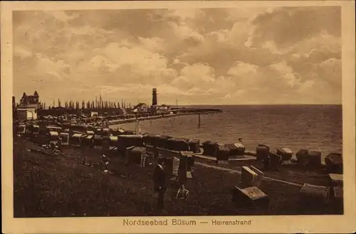 Ak Nordseebad Büsum, Herrenstrand