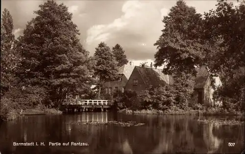 Ak Barmstedt in Holstein, Rantzau, Brücke