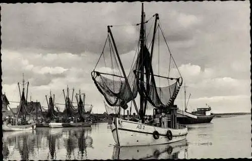 Ak Greetsiel Krummhörn in Ostfriesland, Fischkutter