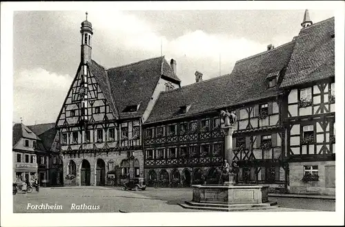 Ak Forchheim in Oberfranken Bayern, Rathaus