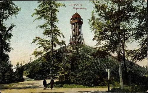 Ak Leipzig in Sachsen, Rosentalberg, Aussichtsturm