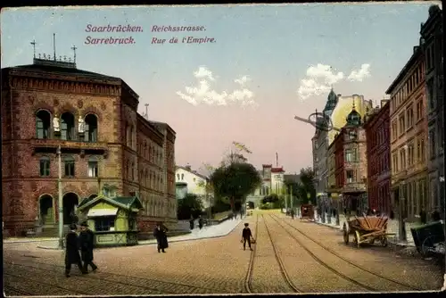 Ak Saarbrücken im Saarland, Reichsstraße