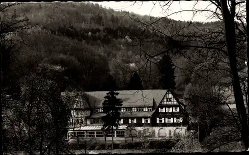 Ak Weinheim an der Bergstraße Baden, Gaststätte Pension Waldschloss, Gorxheimertalstraße 23