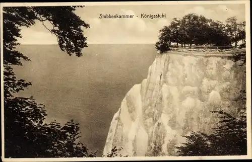 Ak Stubbenkammer Sassnitz auf Rügen, Königsstuhl