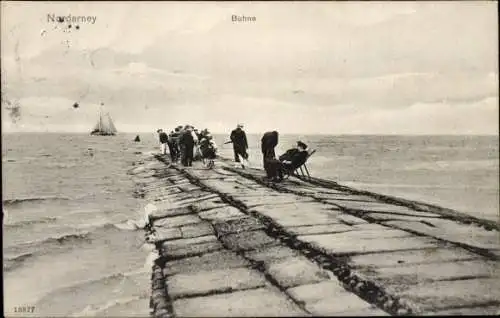 Ak Norderney, Buhne