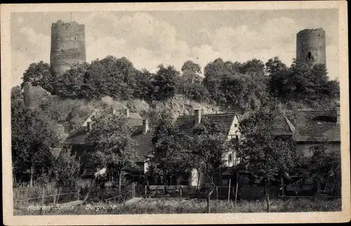 Ak Kohren Sahlis Frohburg Sachsen, Burgruine