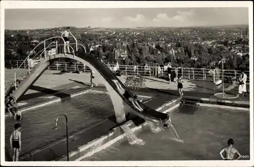 Ak Wiesbaden in Hessen, Opelbad, Neroberg