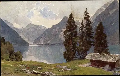 Künstler Ak Compton, Edward Harrison, Königssee Kessel