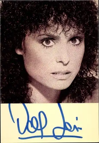 Foto Schauspielerin Sängerin Daliah Lavi, Portrait, Autogramm