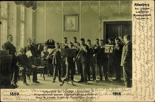 Ak Altenberg im Osterzgebirge, Geigerchor der Höheren Lehranstalt