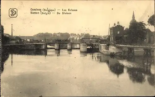 Ak Comines Warneton Wallonien Hennegau, Les Ecluses