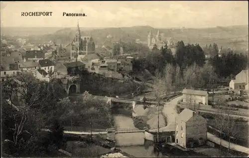 Ak Rochefort Namur, Panorama