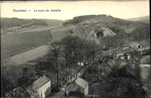 Ak Rochefort Namur, La route de Jemelle