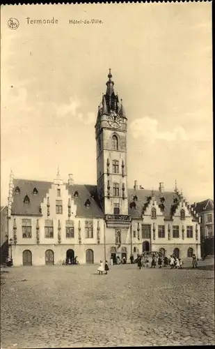 Ak Dendermonde Termonde Ostflandern, Het Stadhuis