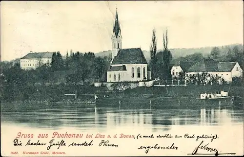 Ak Puchenau an der Donau Oberösterreich, Kirche