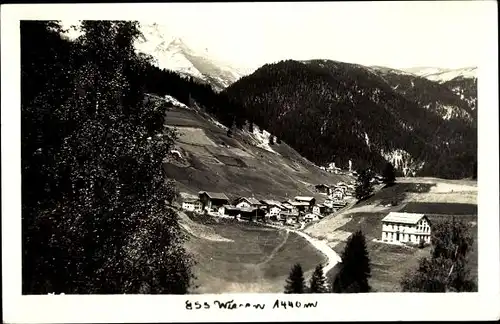 Foto Ak Wiesen Davos Kanton Graubünden, Gesamtansicht