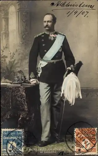 Ak Friedrich VIII., König von Dänemark