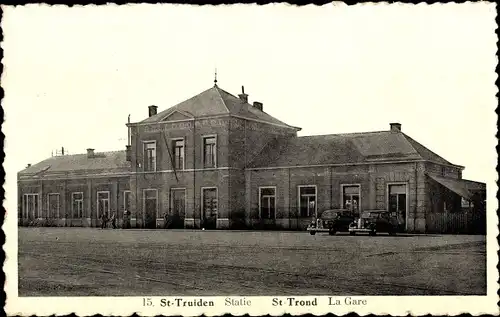 Ak Saint-Trond Saint-Trond Flandern Limburg, Bahnhof