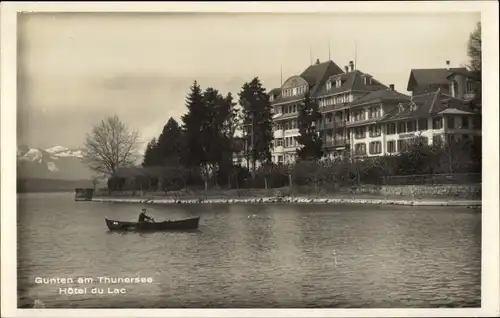 Ak Gunten am Thunersee Kanton Bern, Hotel du Lac