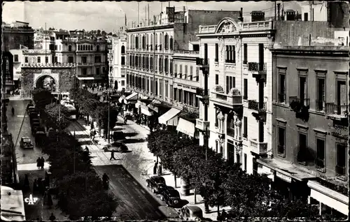 Ak Tunis, Tunesien, Porte de France, Avenue de France