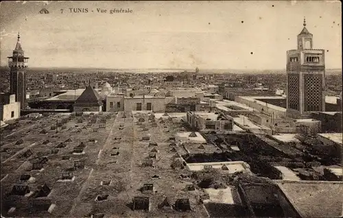 Ak Tunis, Tunesien, Gesamtansicht