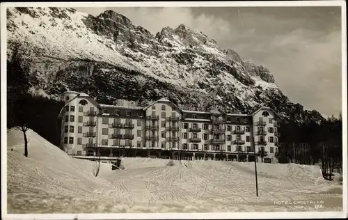 Ak Cortina d’Ampezzo Venetien, Hotel Cristallo