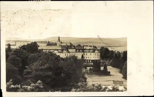 Ak Dobříš Doberschisch Mittelböhmen, Schloss