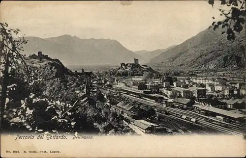 Ak Bellinzona Kanton Tessin, Ferrovia del Gottardo