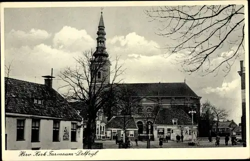 Ak Farmsum Delfzijl Groningen Niederlande, Herv. Kerk