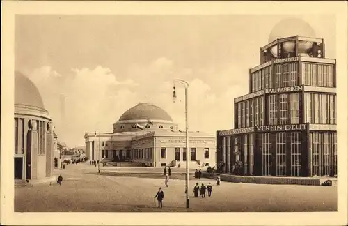 Ak Leipzig, Internat. Baufachausstellung 1913, Pavillon des Stahlwerksverbands, Betonhalle