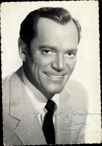 Ak Schauspieler Eddie Constantine, Portrait