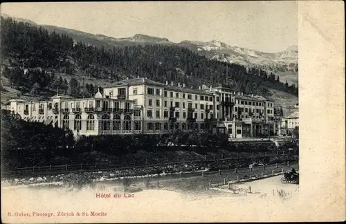 Ak Sankt Moritz Kanton Graubünden Schweiz, Hotel du Lac
