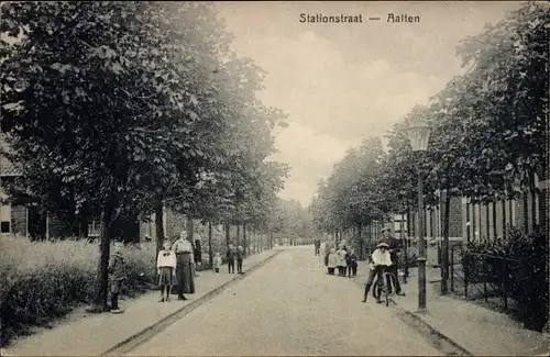 Ak Aalten Gelderland Niederlande, Stationstraat