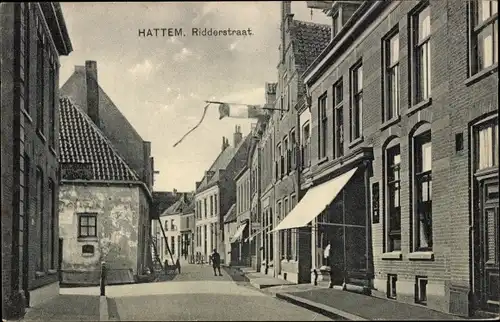 Ak Hattem Gelderland Niederlande, Ridderstraat