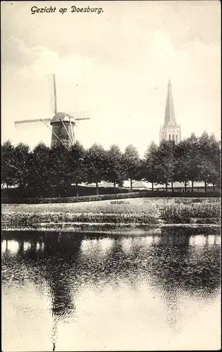 Ak Doesburg Gelderland Niederlande, Mill