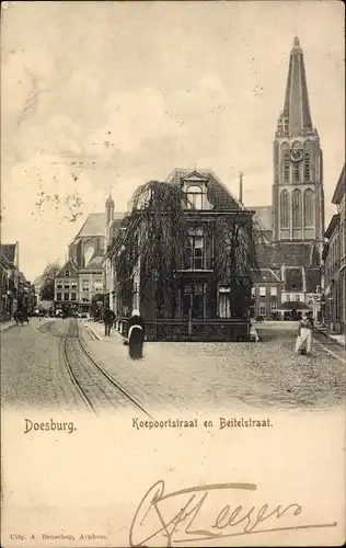 Ak Doesburg Gelderland Niederlande, Koepoortstraat, Beitelstraat