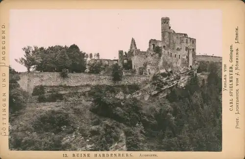 Kabinett Foto Nörten Hardenberg in Niedersachsen, Ruine Hardenberg