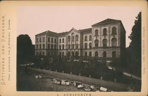 Kabinett Foto Göttingen in Niedersachsen, Universität, Auditorium