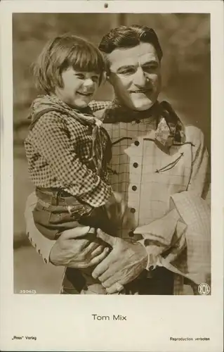 Ak Schauspieler Tom Mix, Portrait, Kind