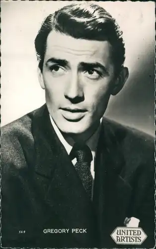 Ak Schauspieler Gregory Peck, Portrait, United Artists